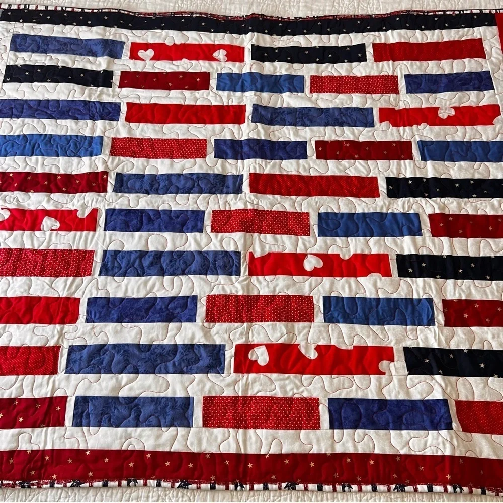 Handmade 40”x50” patriotic